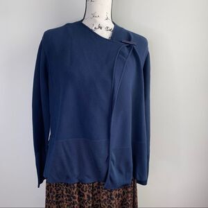 Giorgio‎ Armani blue knit sweater cardigan size 36